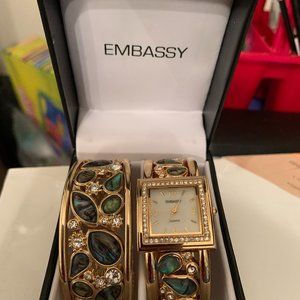 VTG EMBASSY BY GRUEN Watch/Cuff Bracelet